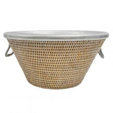Load image into Gallery viewer, Champagne cooler Rattan whitewash
