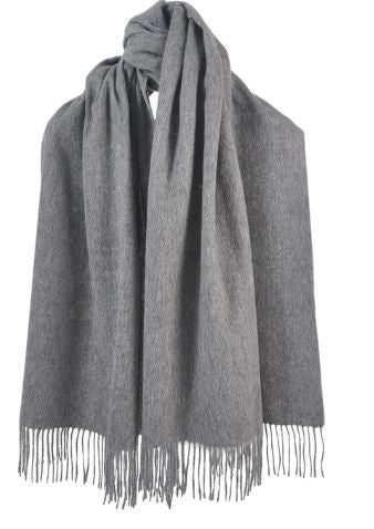 scarf wool shawl Dark Grey